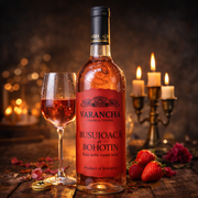 Varancha Busuioaca de Bohotin Rose Semi-Sweet Wine 750 ml — authentic alcohol from Romania | Hamilton Euromarket