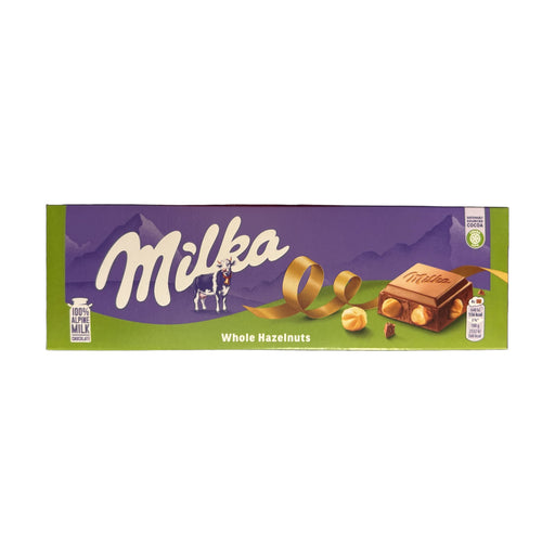 Milka Whole Hazelnuts Chocolate Bar 250g | Hamilton Euromarket