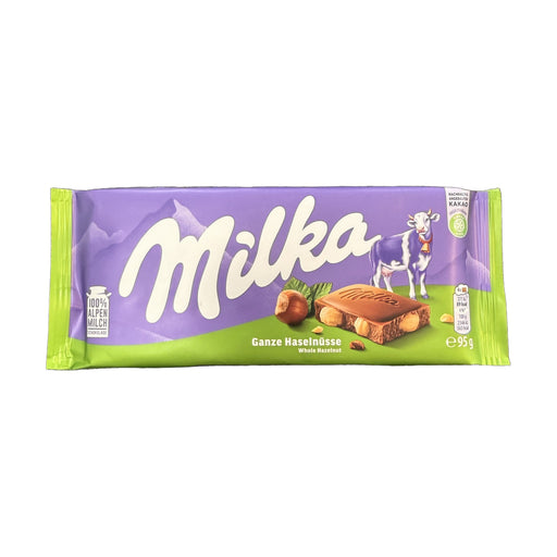 Milka Whole Hazelnuts Milk Chocolate 95 g | Hamilton Euromarket