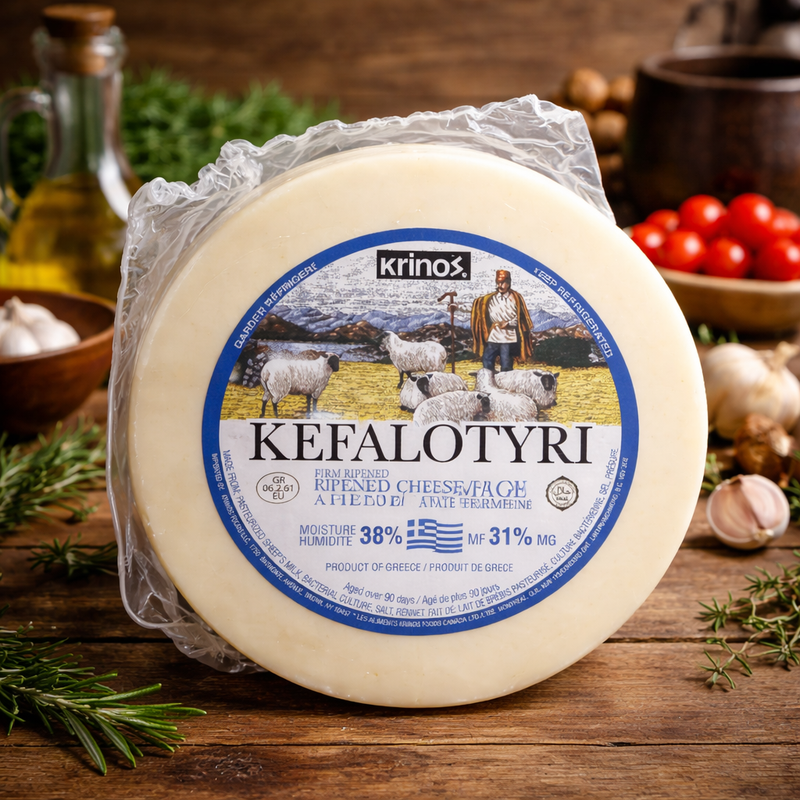 Krinos Kefalotyri Firm Ripened Cheese 504 g