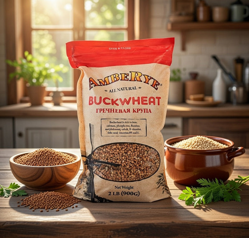 Amberye Whole Grain Buckwheat Groats (Grechka) 900 g