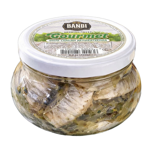 Bandi Foods Herring Fillet Gourmet 260 g | Hamilton Euromarket