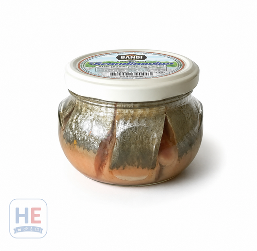 Bandi Scandinavian Herring Fillet in Oil 260g — Lithuanian skinless herring in rapeseed oil