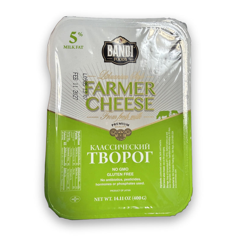 Bandi Lithuanian-Style Farmer Cheese 5% 400g (14.11oz)