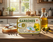 Bandi Foods Lightly Smoked Sardines in Extra Virgin Olive Oil 106 g — authentic pantry from Romania | Hamilton Euromarket