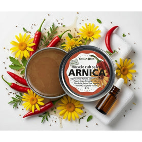 Organherb Arnica Muscle Rub Salve, Serbian Organic 113g (4oz)