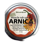 Organherb Arnica Muscle Rub Salve, Serbian Organic 113g (4oz) | HE gallery 714757810200 #2