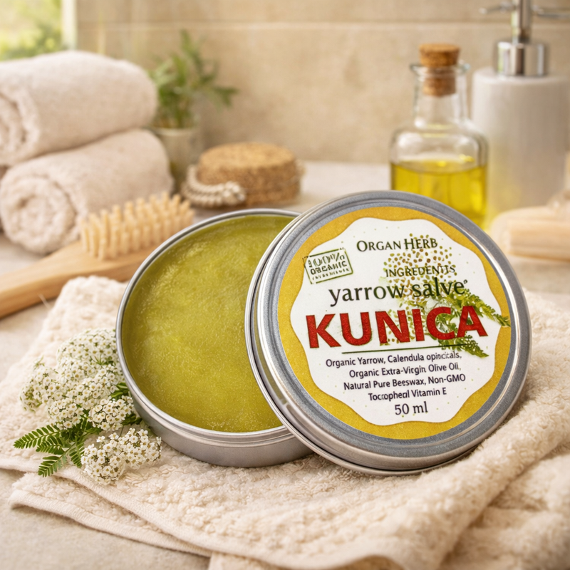 Organ Herb Kunica Yarrow Salve Kunica 50 ml — authentic home care from Serbia | Hamilton Euromarket