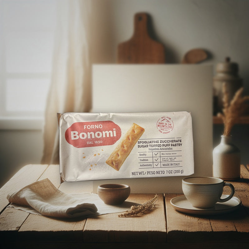 Bonomi - Sugar Topped Puff Pastry Zuccherata, 200g (7oz)