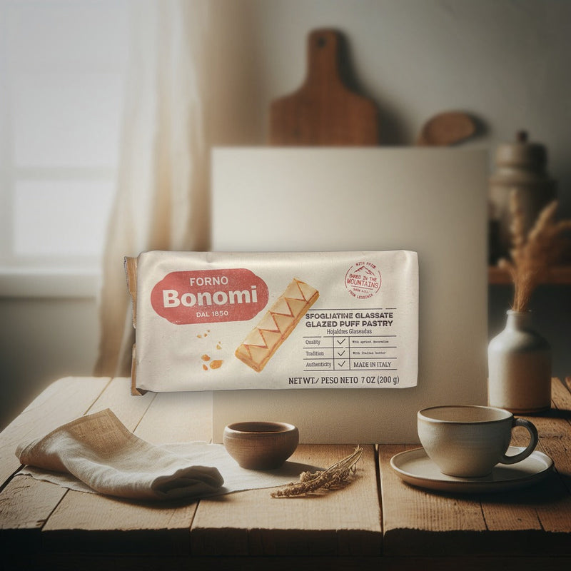 Bonomi - Glazed Puff Pastry Glassata, 200g (7oz) — authentic snack from Spain | Hamilton Euromarket