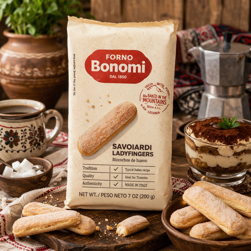 Forno Bonomi Savoiardi Ladyfingers 200 g — authentic pantry from Italy | Hamilton Euromarket