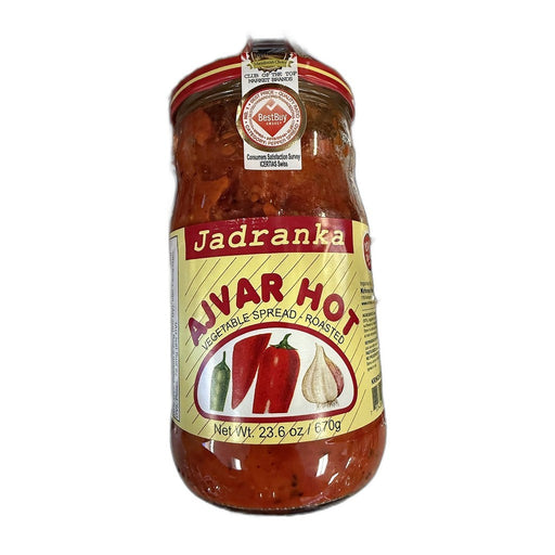 Jadranka Hot Roasted Ajvar Vegetable Spread, Croatian Style 670g (23.6oz) | HE gallery 733426001800 #2