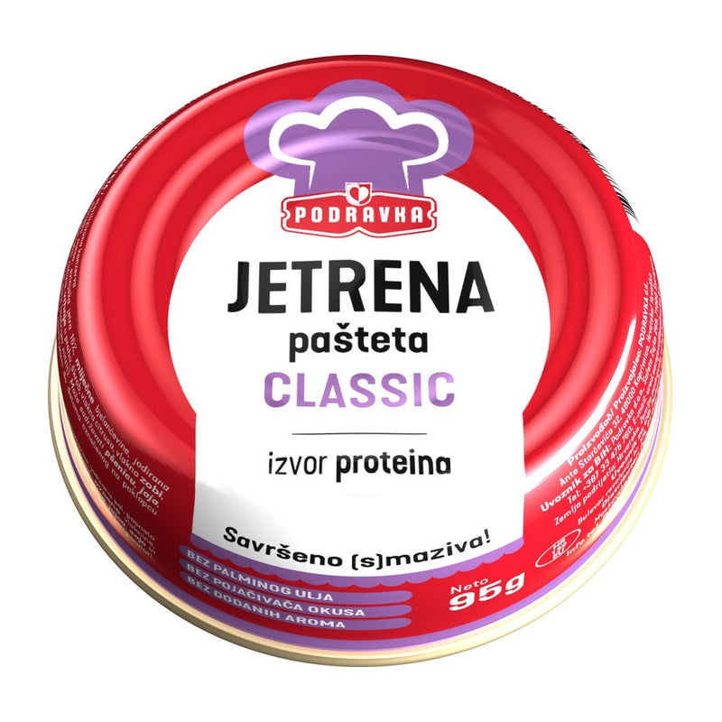Podravka Jetrena Pašteta Pork Liver Pâté 95g (3.4oz) | HE gallery 733426002302 #3
