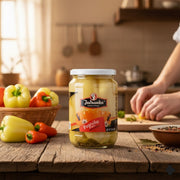 Jadranka Yellow Pepper Fillets Pickled 650 g — authentic pantry from Croatia | Hamilton Euromarket