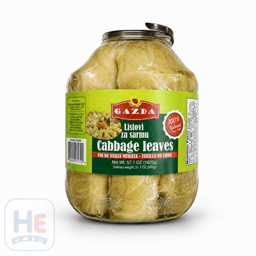 Gazda Cabbage Leaves for Sarma, Macedonian Pickled 1.62kg (3.6lb)