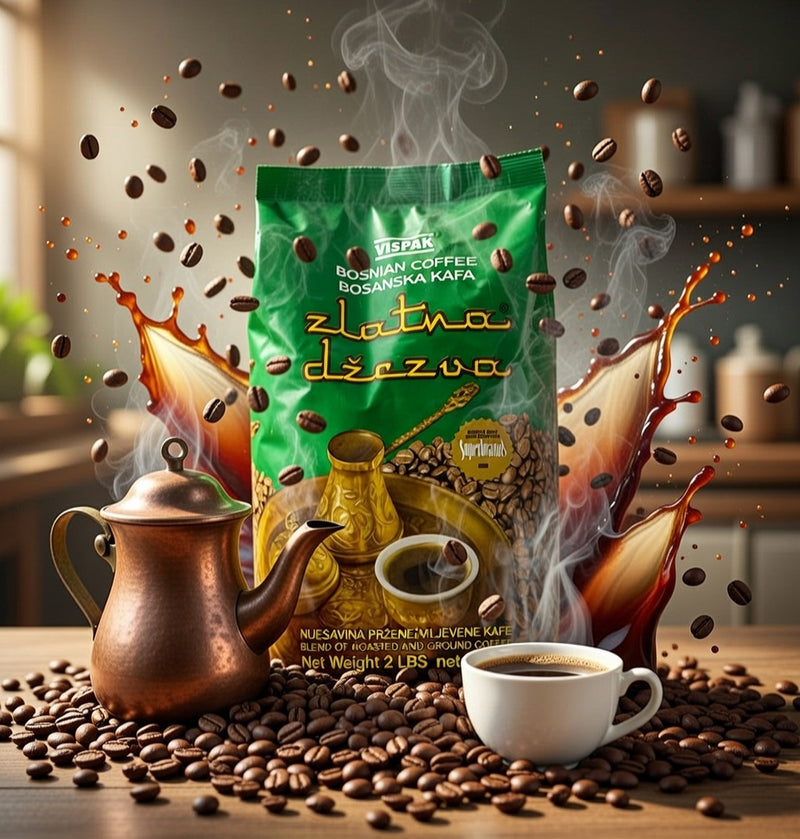 Vispak Zlatna Dzezva Ground Coffee 907 g