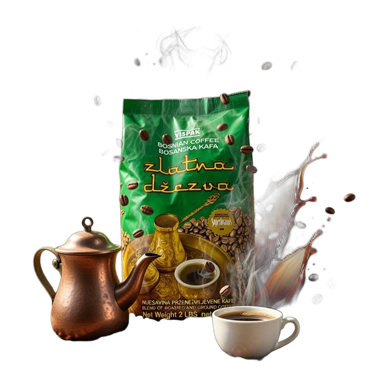 Vispak Zlatna Dzezva Ground Coffee 907 g | Hamilton Euromarket
