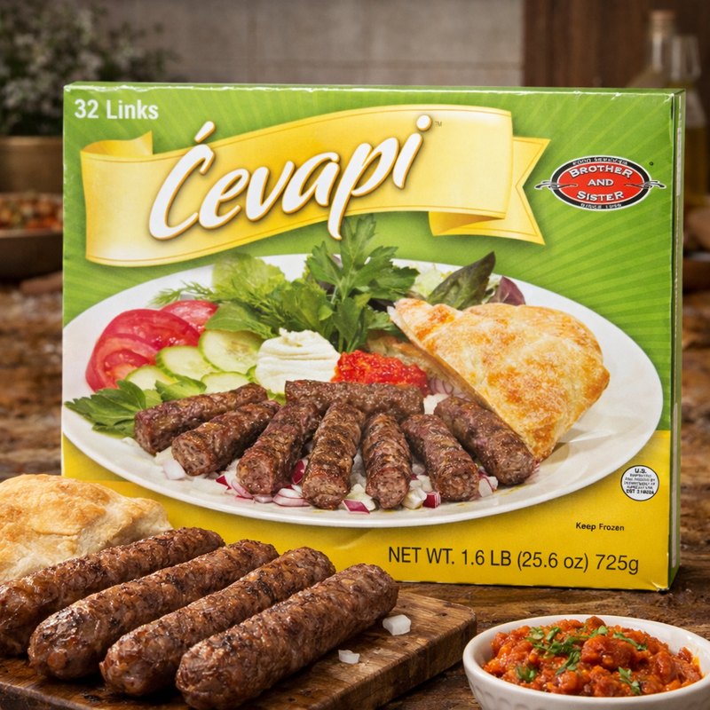 Brother & Sister Cevapi Beef & Veal Link Sausage 725g