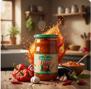 Biljana Mild Ajvar Roasted Red Pepper & Eggplant Spread 670 g — authentic pantry from North Macedonia | Hamilton Euromarket