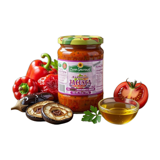 Euro Gourmet Traditional Romanian Zacusca Eggplant & Roasted Pepper Spread 540 g | Hamilton Euromarket