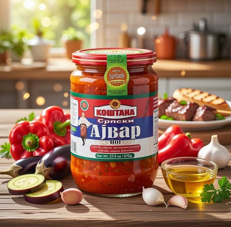 Kostana Serbian Ajvar Hot 670 g (23.6 oz)