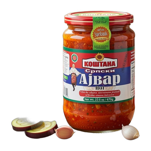 Kostana Serbian Ajvar Hot 670 g (23.6 oz) | Hamilton Euromarket