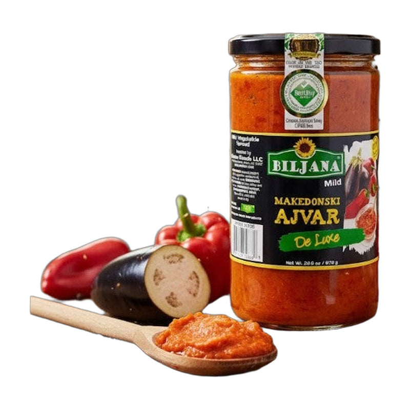 Biljana De Luxe Mild Ajvar Roasted Pepper & Eggplant Spread 670 g | Hamilton Euromarket