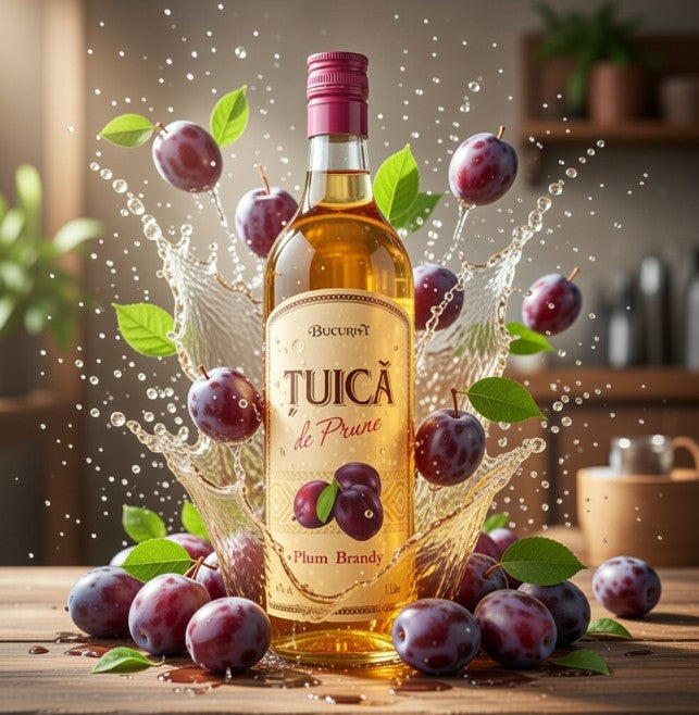 Bucuria Tuica de Prune Plum Brandy 1000 ml