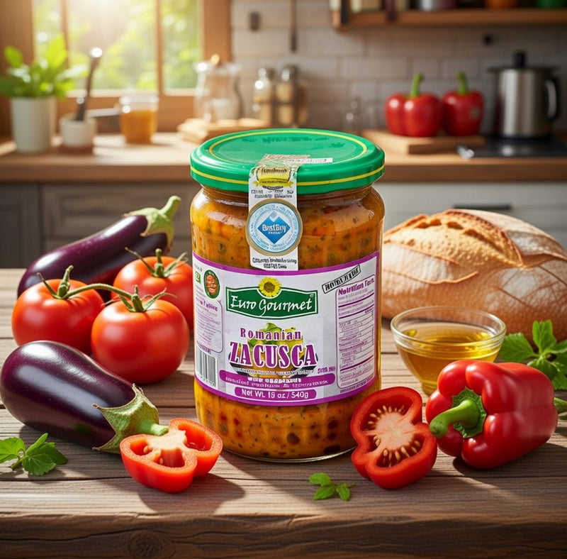 Euro Gourmet Romanian Zacusca with Eggplant 540 g
