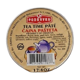 Podravka Tea Time Pork & Beef Pâté, Croatian Spread 50g (1.8oz)