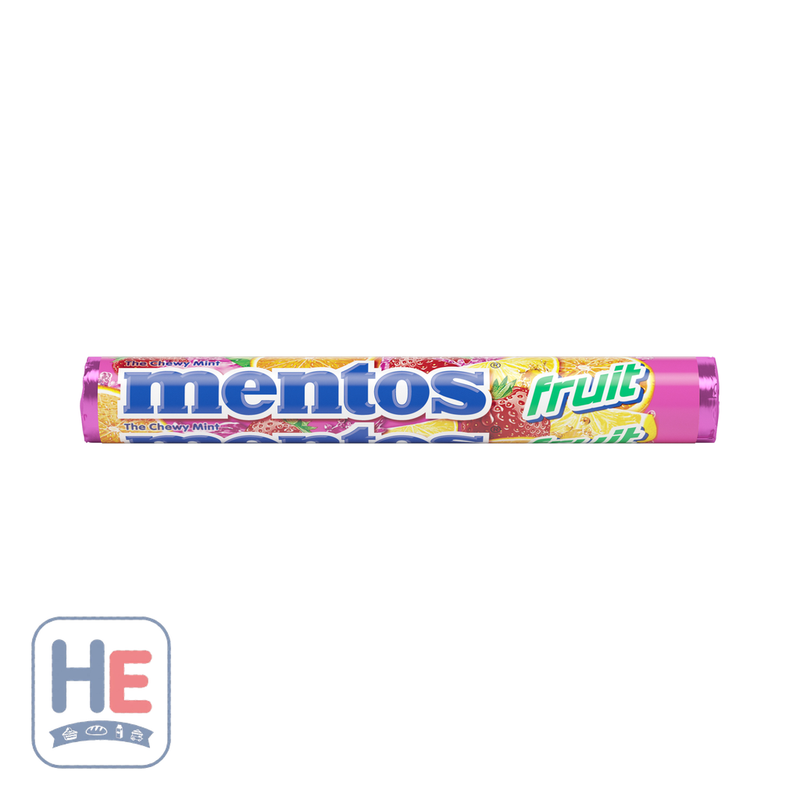 Mentos Fruit Chewy Mints Roll 37.5g (1.3oz) | HE hero 73390000165