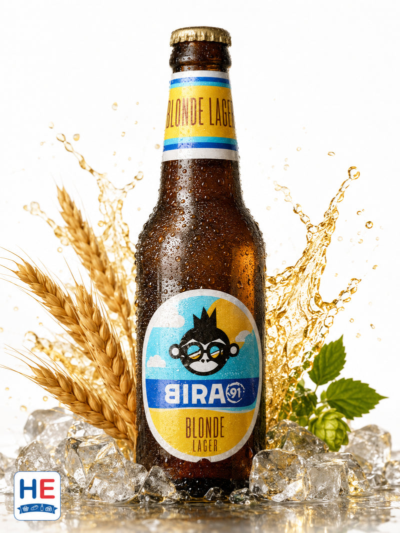 Bira 91 Blonde Lager Beer, Indian Craft Brew 330ml (11.2fl oz) | Hamilton Euromarket