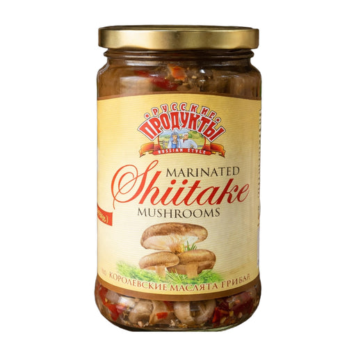 Russian Style Products Russian Style Marinated Shiitake Mushrooms 525 g | Hamilton Euromarket