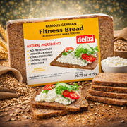 Delba Fitness Bread Whole Kernel Rye 475 g — authentic frozen from Germany | Hamilton Euromarket