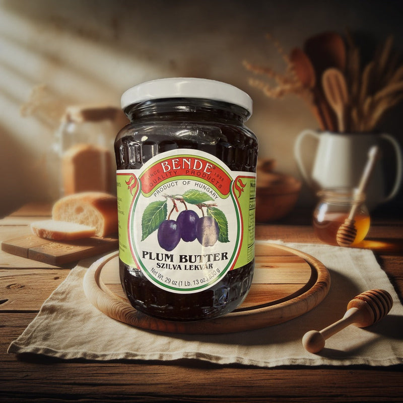 Bende Plum Butter Szilva Lekvar 29 oz — authentic pantry from Hungary | Hamilton Euromarket
