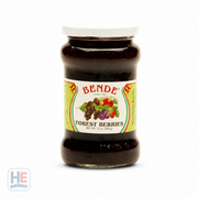 Bende Forest Berries Jam 340g — Hungarian wild-berry preserve in glass jar