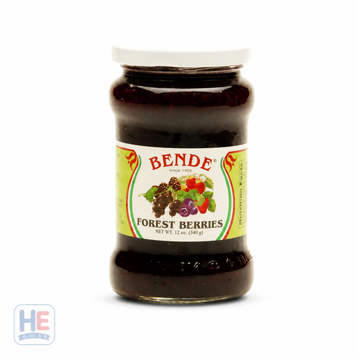 Bende Forest Berries Jam 340g — Hungarian wild-berry preserve in glass jar