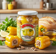 Bende Stuffed Yellow Peppers with Cabbage 670 g — authentic pantry from Hungary | Hamilton Euromarket