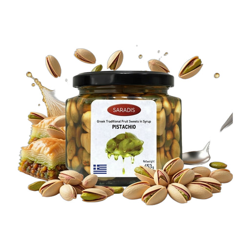 Saradis Pistachio Spoon Sweet in Syrup 454 g | Hamilton Euromarket