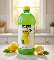 Krinos Lemon Juice 946 ml — authentic beverage from Greece | Hamilton Euromarket