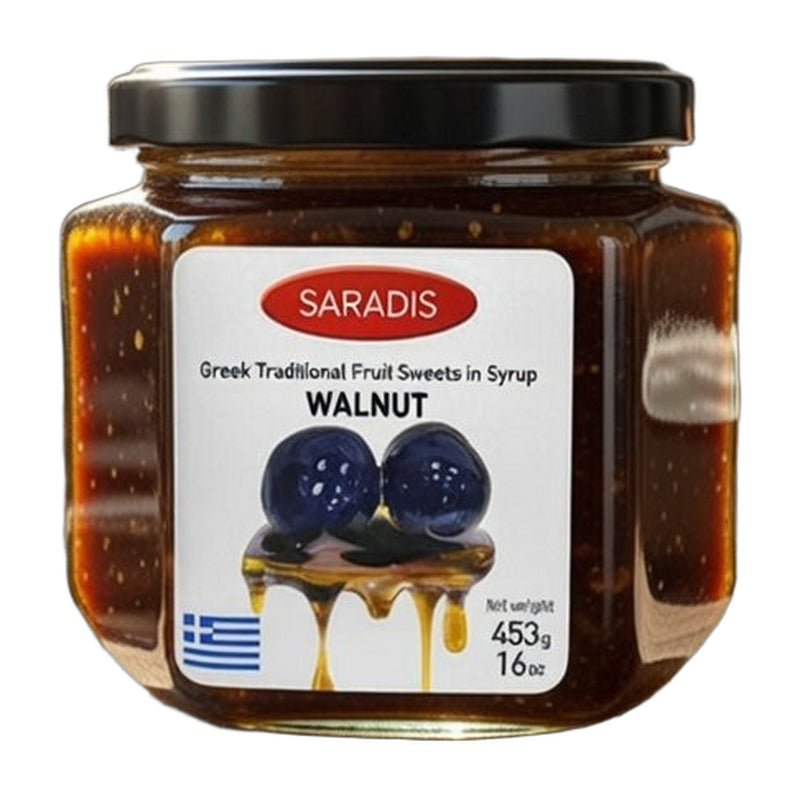 Saradis Walnut Spoon Sweet in Syrup 453 g | Hamilton Euromarket