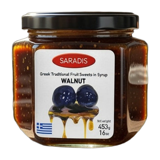Saradis Walnut Spoon Sweet in Syrup 453 g | Hamilton Euromarket