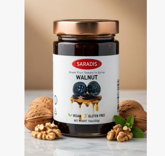Saradis Walnut Spoon Sweet in Syrup 454 g