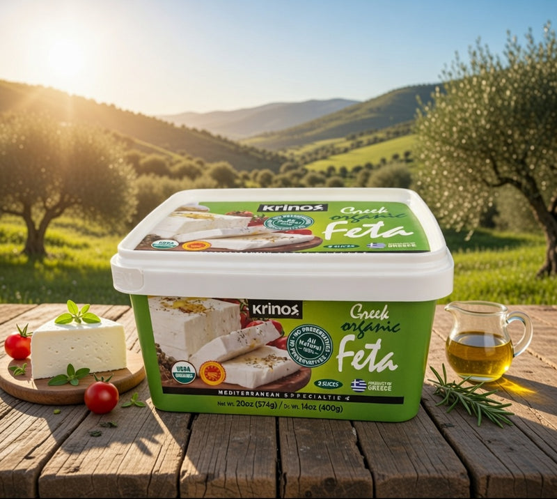 Krinos Greek Organic Feta 20 oz (574 g)