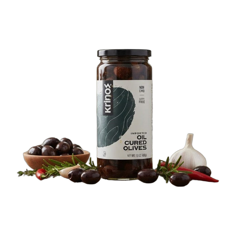 Krinos Oil Cured Olives 10 oz (283 g) | Hamilton Euromarket