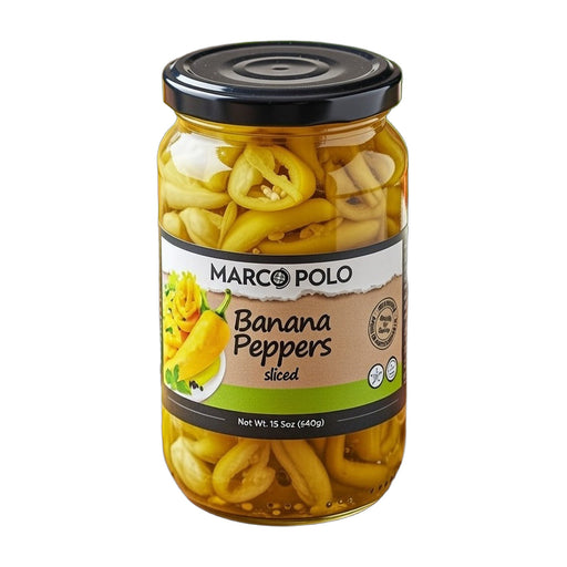 Marco Polo Sliced Banana Peppers 440 g | Hamilton Euromarket