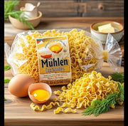 Muhlen Extra Wide Egg Noodles 500 g — authentic pantry from Germany | Hamilton Euromarket
