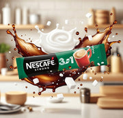 Nescafe 3 in 1 Strong Instant Coffee Mix Sachet 15 g — authentic beverage from Switzerland | Hamilton Euromarket
