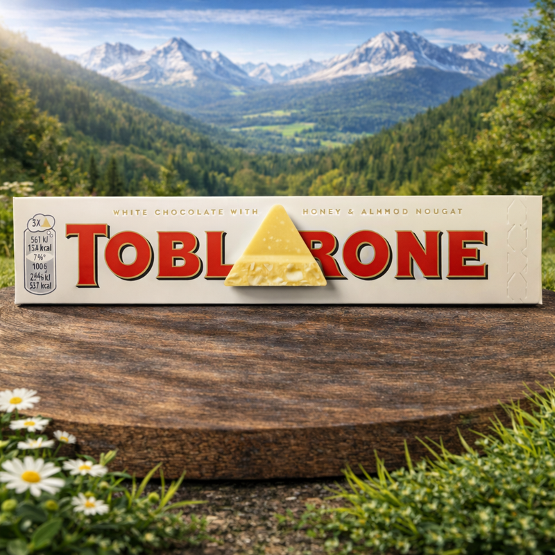 Toblerone White Chocolate Honey & Almond Nougat 100 g