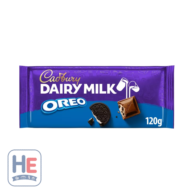 Cadbury Dairy Milk with Oreo 120g (4.2oz) | HE hero 7622202396359